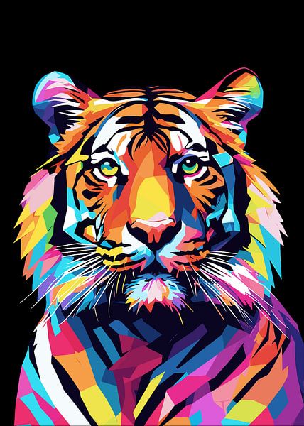 Tijger Pop Art van MIROKKU
