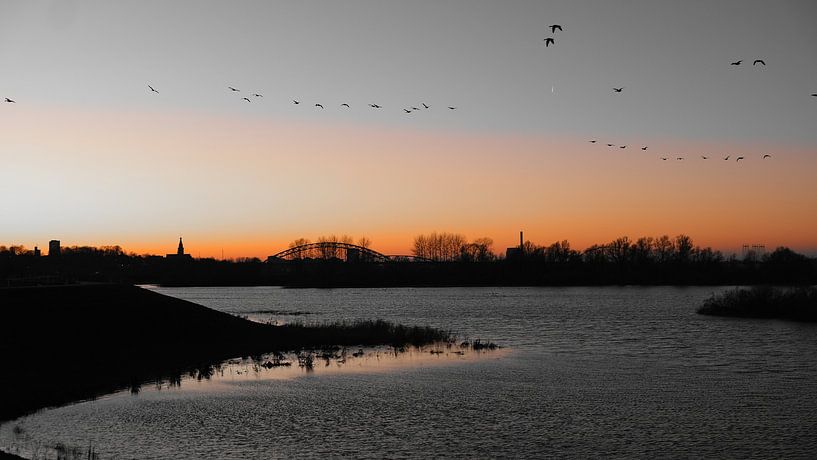 Skyline Nijmegen, Ooijpolder, Nijmegen, Netherlands by themovingcloudsphotography