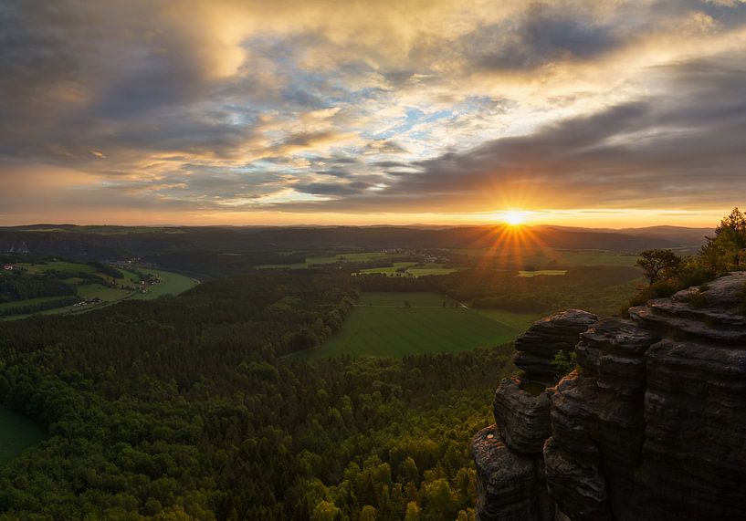 lilienstein in sächsische schweiz von Jos Pannekoek