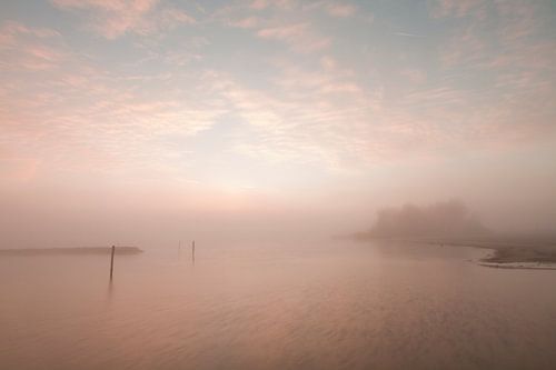 Misty lake van RWNL Fotografie