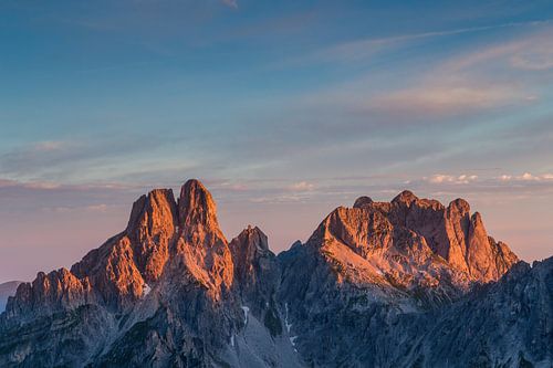 Bergen in morgenrood
