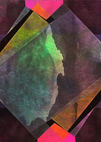 Mehrfarbige experimentelle Kopfschmerzen 17 von Dorothy Berry-Lound