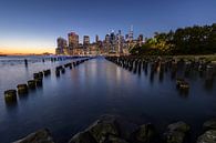 New York City skyline view in de avond van Franca Gielen thumbnail