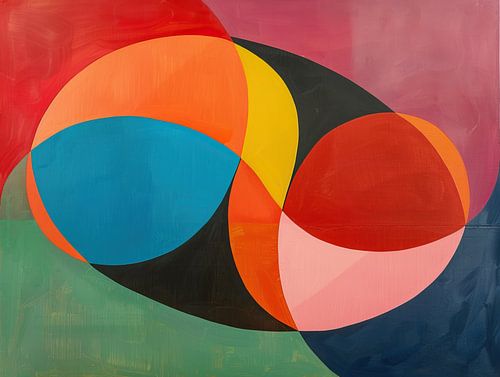 Peinture moderne colorée