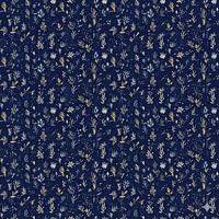 Seamless Pattern Navy Floral – Elegant Botanical Print