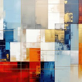 Goldener Rhythmus im Feld der Farben von AidasignArt