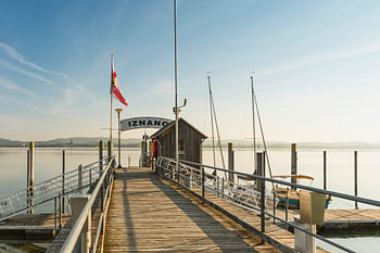 Schiffsanleger auf der Höri am Bodensee