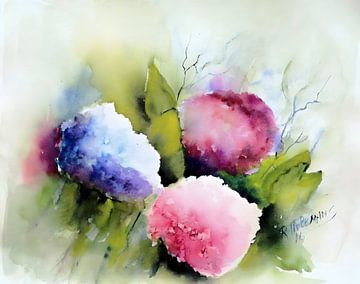 Hortensia's van Rita Tielemans Kunst