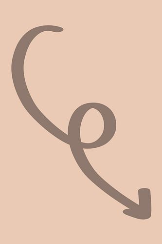 Bruine Pijl Abstract Illustratie