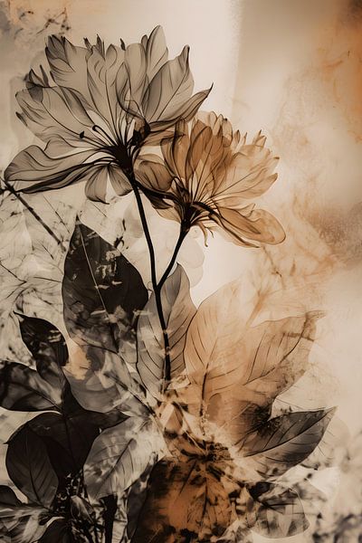 Abstracte bloemen van NJ Midnight Studio