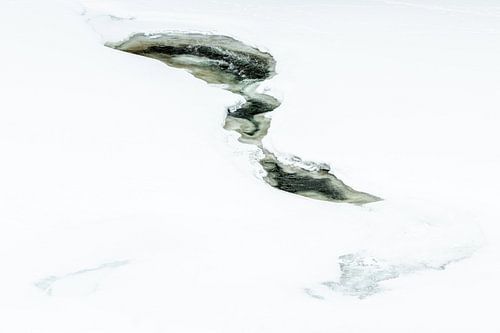 Sneeuwstructuren in Yellowstone