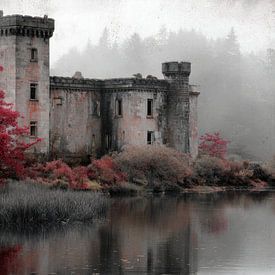 Mysterious Castle by the Water by BowiScapes - Fine Art and Urban Wall Art