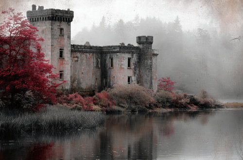 Mysterious Castle by the Water by BowiScapes - Fine Art and Urban Wall Art