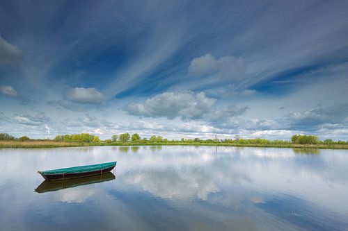 Vissersbootje in de Ooijpolder bij Nijmegen.