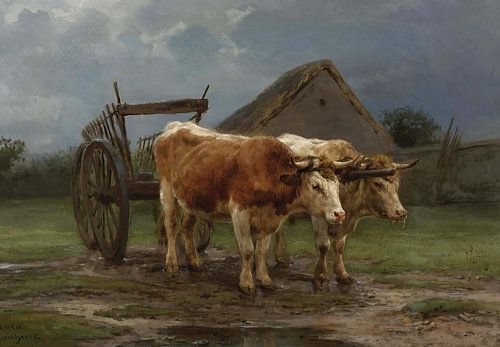 Ossen die een kar trekken, Rosa Bonheur