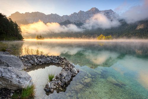 Autumn morning at Lake Eibsee
