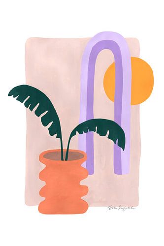 Boho-plantenboog Zon