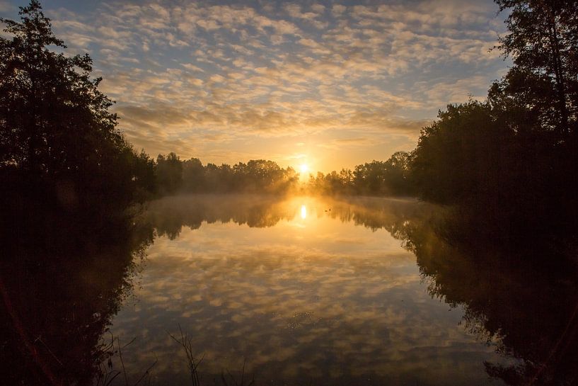 Sunset with spectacular clouds over De Clarinet in Deurne by Joyce van Dijk Fotografie
