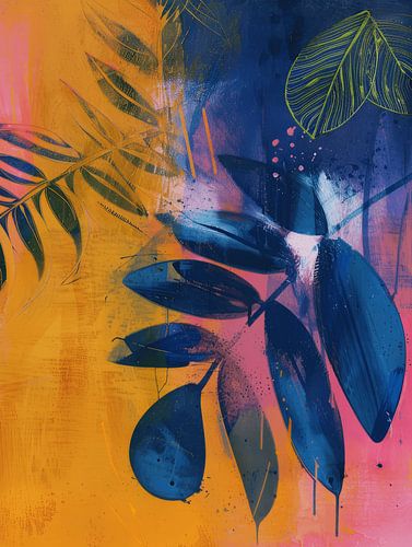 Farbenfroh, botanisch, modern und abstrakt