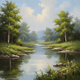 Langsam fließender Fluss von Regan Frederick