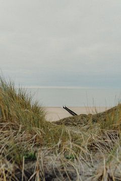 Winter plaatje van strand Zeeland van Deborah Hoogendijk - de Does