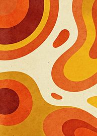 PSYCHEDELIC Organic Liquid Swirls – Groovige 70er-Jahre-Komposition mit abstrakten Lavaströmen