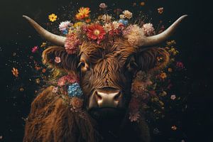 Highlander in Bloom - Naturgewalt in floraler Schönheit