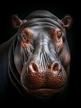 Nijlpaard van Luc de Zeeuw