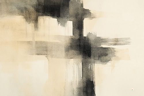 Abstracte minimalistische inktkunst