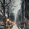 Bloemgracht Winter 2021 #1 (warm edit) van Roger Janssen