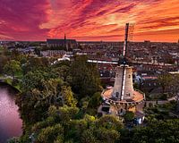 Molen van Piet tijdens zonsopkomst