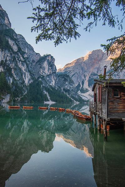 Lago di Braies - mountain lake Italy by Bianca Kramer