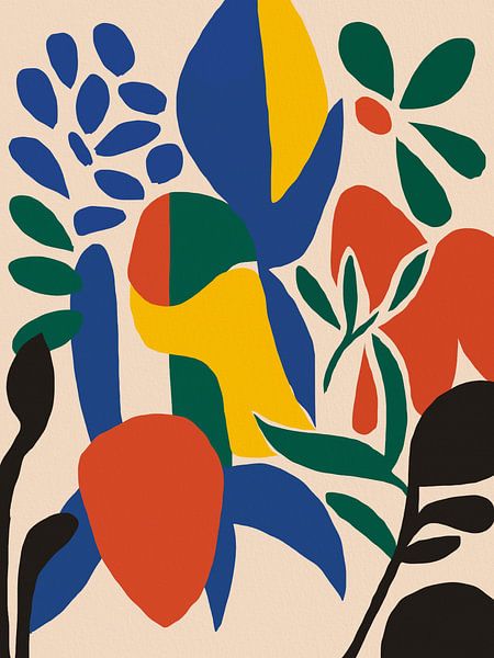 Kleurrijke Bladeren Abstract van Little Dean