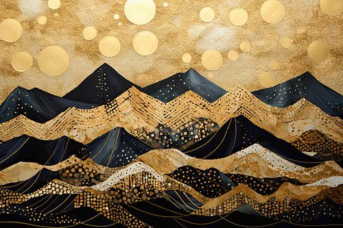 Abstract mountain landscape