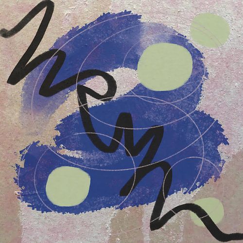 Abstraktes Kunstwerk "Here I Am "