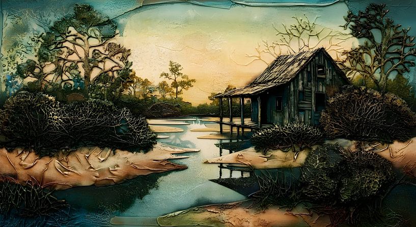 Hütte im Mississippi Delta von Nick Wendt
