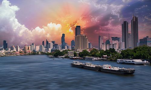 Bangkok aan de Chao Praya rivier