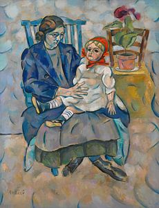 Vladimir Baranov-Rossiné - Mädchen mit einer Puppe (1969).