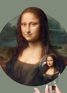 Mona Lisa - Ik heb geen lampje nodig om te shinen! van Gisela- Art for You