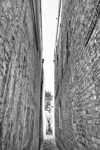 High narrow street Middelburg town