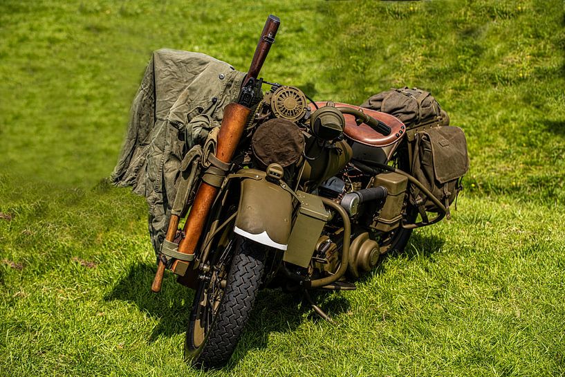 Military Harley Davidson ww2 by Brian Morgan