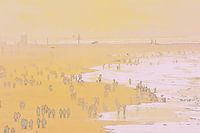 Strand bij Scheveningen