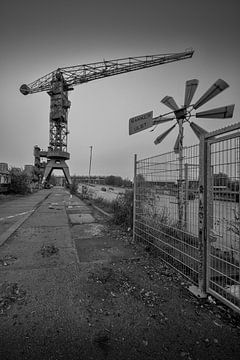 Voormalig NDSM scheepswerf in Amsterdam-Noord van Peter Bartelings