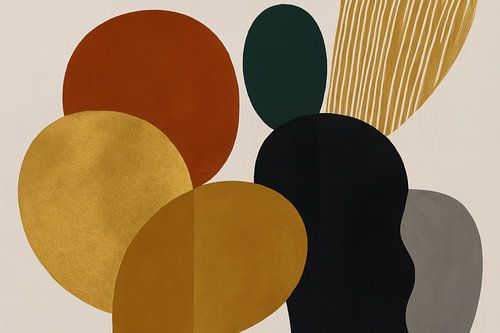 Moderne organische vlakken balans