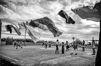 sur le terrain de jeu