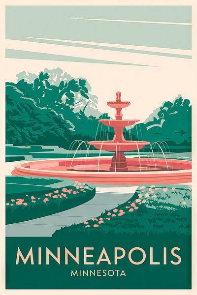 Minneapolis, Minnesota by Poster Art Shop