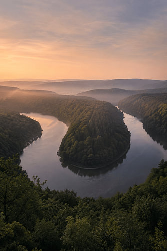 River of Gold – Fine Art River Landscape at Sunset