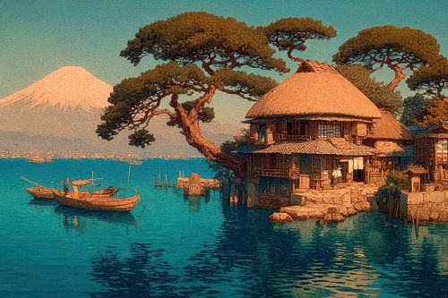 schilderachtige japanse kunst