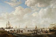 Uitzicht op een strand, Simon de Vlieger van Meesterlijcke Meesters thumbnail