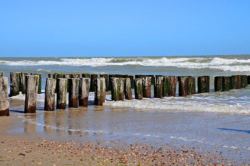 Golfbrekers strand Domburg